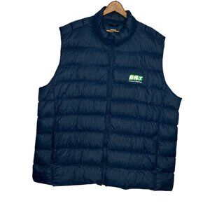 BKT Men's 3XL Blue Ultra Light Packable‎ Duck Down Feather Puffer Vest Jacket